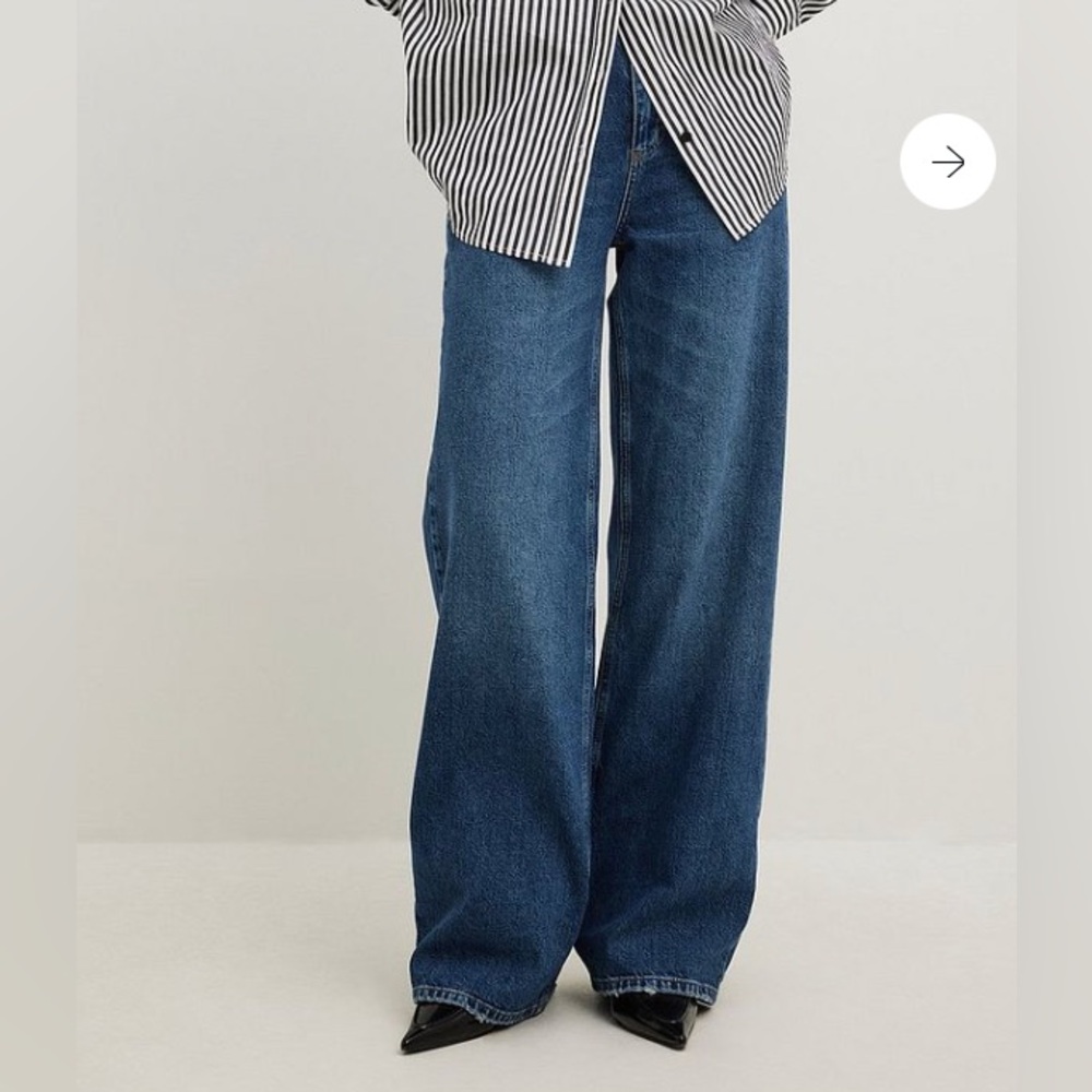Nakd | wide high waist jeans | eu38 | M